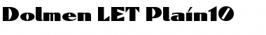 Download Dolmen LET Plain Font Title Preview