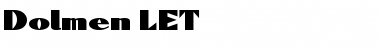 Download Dolmen LET Regular Font Title Preview