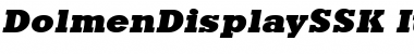 Download DolmenDisplaySSK Italic Font Title Preview