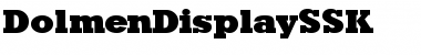 Download DolmenDisplaySSK Regular Font Title Preview