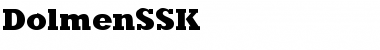 Download DolmenSSK Regular Font Title Preview