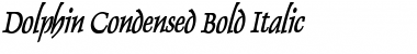 Download Dolphin Condensed Bold Italic Font Title Preview