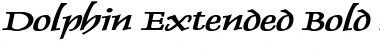 Download Dolphin Extended Bold Italic Font Title Preview