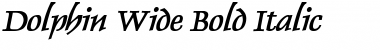 Download Dolphin Wide Bold Italic Font Title Preview