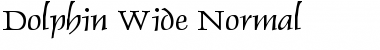 Download Dolphin Wide Normal Font Title Preview