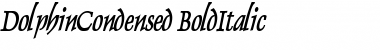 Download DolphinCondensed BoldItalic Font Title Preview