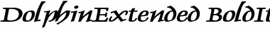 Download DolphinExtended BoldItalic Font Title Preview