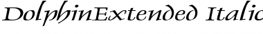 Download DolphinExtended Italic Font Title Preview