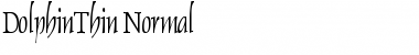 Download DolphinThin Normal Font Title Preview