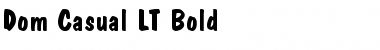 Download DomCasual LT Bold Font Title Preview