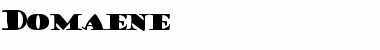 Download Domaene Regular Font Title Preview