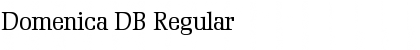 Download Domenica DB Regular Font Title Preview