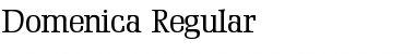 Download Domenica Regular Font Title Preview