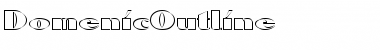 Download DomenicOutline Regular Font Title Preview