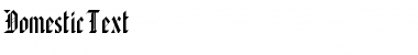 Download DomesticText Regular Font Title Preview