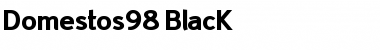 Download Domestos98 BlacK Font Title Preview