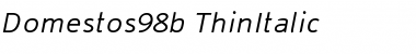 Download Domestos98b Italic Font Title Preview
