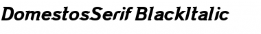 Download DomestosSerif Italic Font Title Preview
