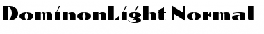 Download DominonLight Normal Font Title Preview