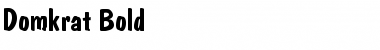 Download Domkrat Bold Font Title Preview