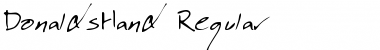Download DonaldsHand Regular Font Title Preview
