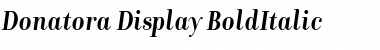 Download Donatora Display BoldItalic Font Title Preview