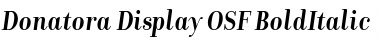 Download Donatora Display OSF BoldItalic Font Title Preview