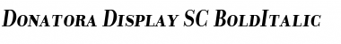 Download Donatora Display SC BoldItalic Font Title Preview