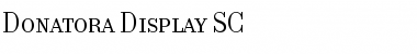 Download Donatora Display SC Regular Font Title Preview