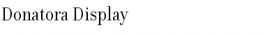 Download Donatora Display Regular Font Title Preview
