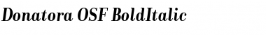 Download Donatora OSF BoldItalic Font Title Preview