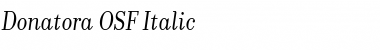 Download Donatora OSF Italic Font Title Preview