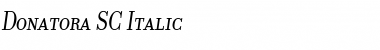 Download Donatora SC Italic Font Title Preview
