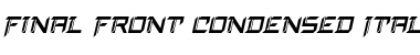 Download Final Front Condensed Italic Condensed Italic Font Title Preview