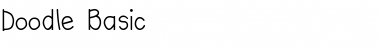 Download Doodle Basic Regular Font Title Preview
