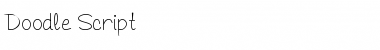 Download Doodle Script Regular Font Title Preview