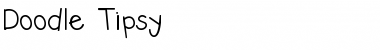 Download Doodle Tipsy Regular Font Title Preview