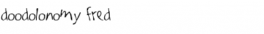 Download Doodolonomy Fred Regular Font Title Preview