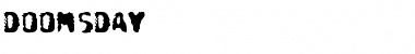 Download DoomsDay Medium Font Title Preview