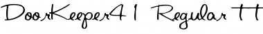 Download DoorKeeper41 Regular Font Title Preview