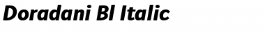 Download Doradani Black Italic Font Title Preview