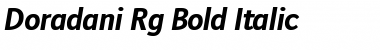 Download Doradani Bold Italic Font Title Preview