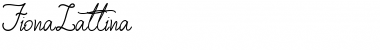 Download Fiona Lattina Regular Font Title Preview