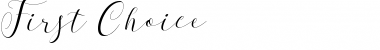 Download First Choice DEMO Regular Font Title Preview