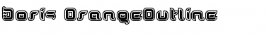 Download Doris OrangeOutline Regular Font Title Preview