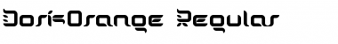 Download DorisOrange Regular Font Title Preview