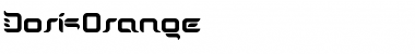 Download DorisOrange Medium Font Title Preview