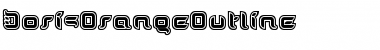Download DorisOrangeOutline Medium Font Title Preview