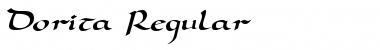 Download Dorita Regular Font Title Preview