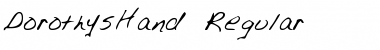 Download DorothysHand Regular Font Title Preview